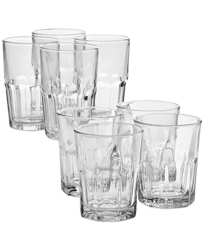 Arch Studio Bistro Glasses, Set Of 8, Exclusively At Macy's In Clear