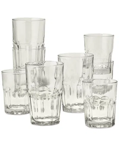 Arch Studio Bistro Glasses, Set Of 8, Exclusively At Macy's In Clear