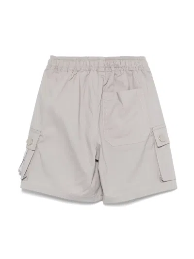 Iceberg Logo-embroidered Cargo Shorts In Grey