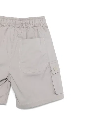 Iceberg Logo-embroidered Cargo Shorts In Grey