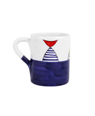 Vietri Pesce Pazzo Fish Mug In Diving Fish