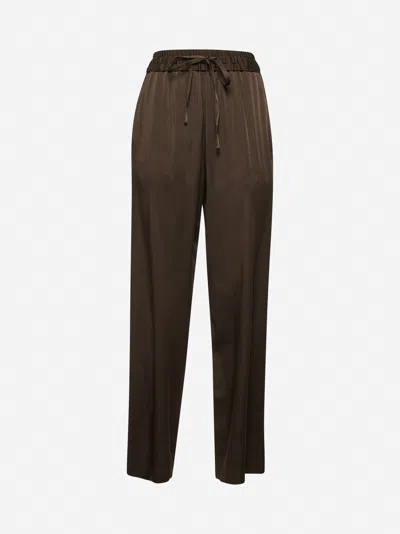 Isabel Marant Brown Satin Kendry Trousers