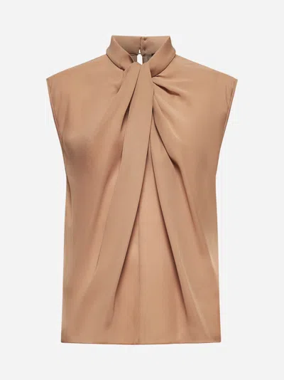 Giorgio Armani Blouse In Washed Silk Double Georgette