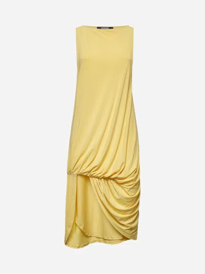 Jacquemus Peplo Sleeveless Draped High-low Dress