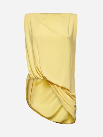 Jacquemus Draped Sleeveless Asymmetric Lightweight Top