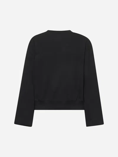 Dries Van Noten Black Cotton Oversized Sweatshirt