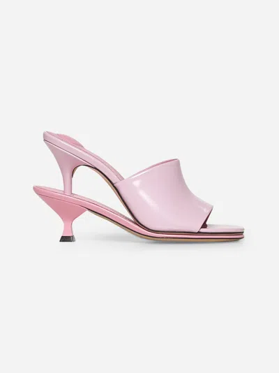 Jacquemus 100mm Les Doubles Leather Mules