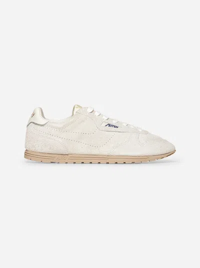 Autry Ivory Suede Windspin Sneakers