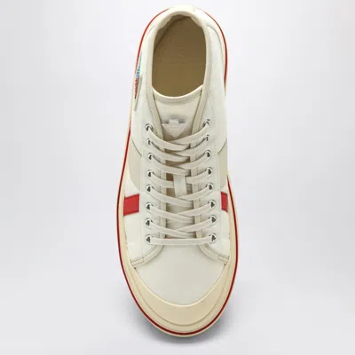 Bottega Veneta Eliot Mid-top Canvas Sneakers In White
