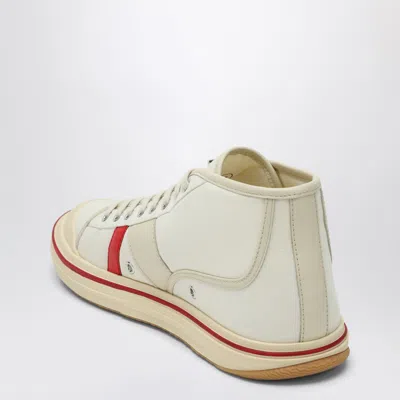 Bottega Veneta Eliot Mid-top Canvas Sneakers In White