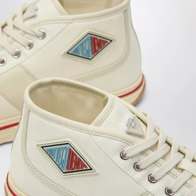 Bottega Veneta Eliot Mid-top Canvas Sneakers In White