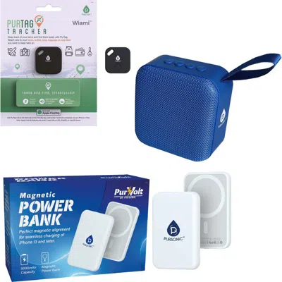 Pursonic Travel Essentials Bundle Stay Connected, Secure, And Entertained On The Go! In Multicolor