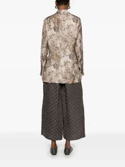 Uma Wang Khloe Jacket In Viscose And Cupro In Grey