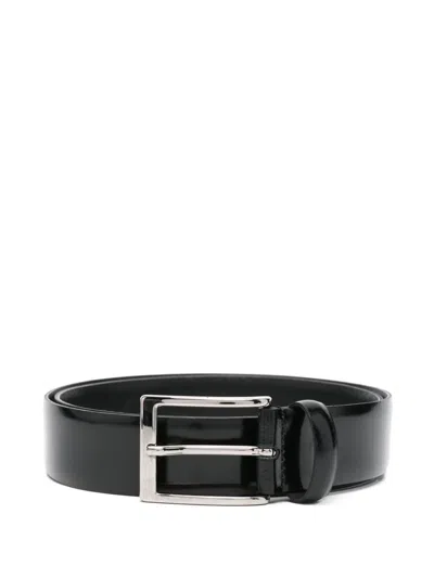 Eraldo Leather Belt In Black