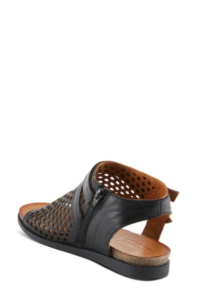 Spring Step Covington Ankle Strap Sandal In Black