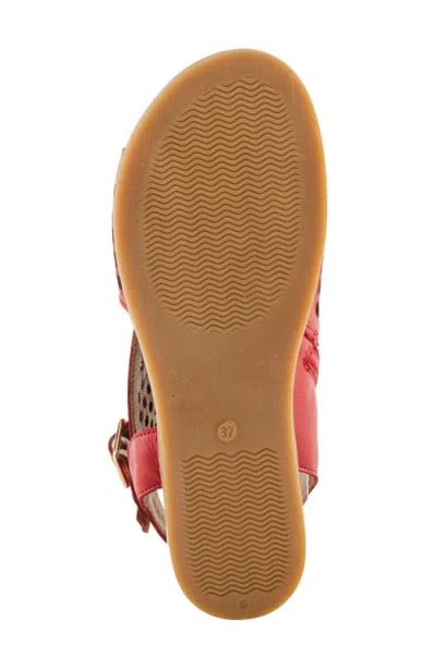 Spring Step Covington Sandal In Red