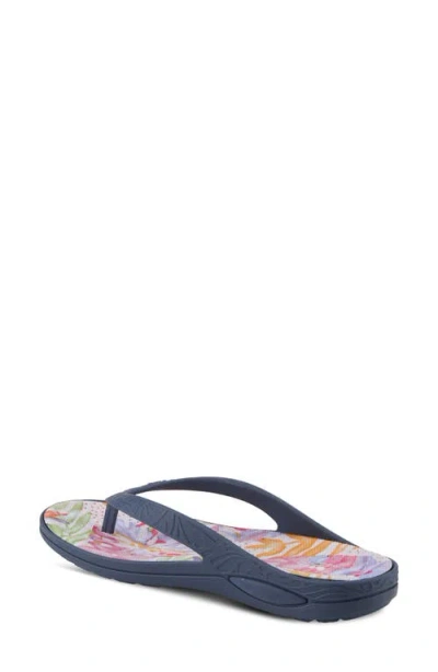 Spring Step Contilo Flip Flop In Navy