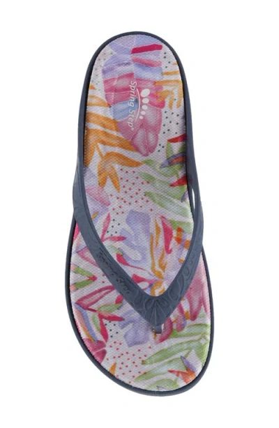 Spring Step Contilo Flip Flop In Navy