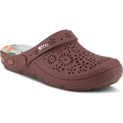 Spring Step Contigo Clog In Dark Plum