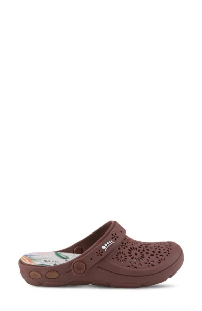 Spring Step Contigo Clog In Dark Plum
