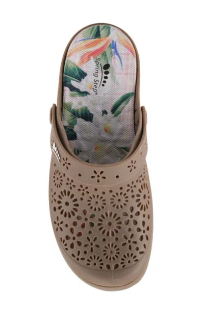 Spring Step Contigo Clog In Taupe