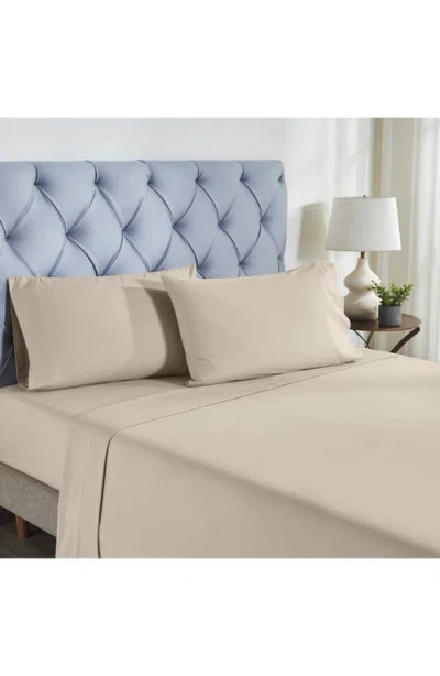 Modern Threads Cotton Flannel Sheet Set In Tan