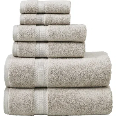 Modern Threads 6-piece Towel Set In Taupe