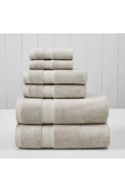 Modern Threads 6-piece Towel Set In Taupe