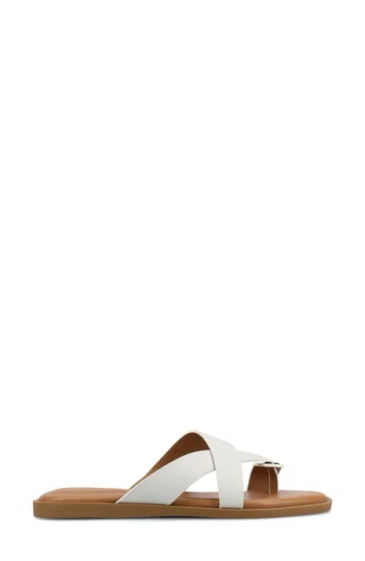 Journee Collection Journee Women's Prizzie Flat Sandals In Bone