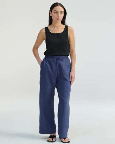 Almina Concept Relaxed Ribbed Tank Top In Black