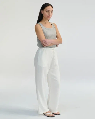 Almina Concept Relaxed Ribbed Tank Top In Grey