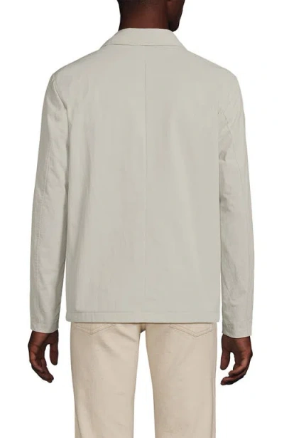Lands' End Crinkle Jacket In Gray