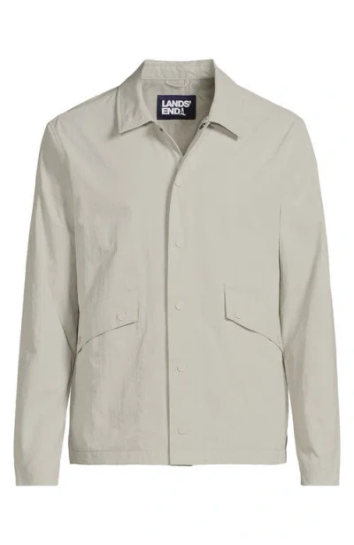 Lands' End Crinkle Jacket In Gray