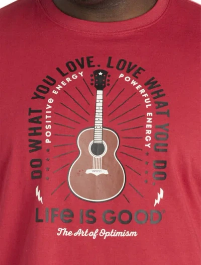 Life Is Good Big & Tall Do What You Love Graphic Tee In Deep Claret