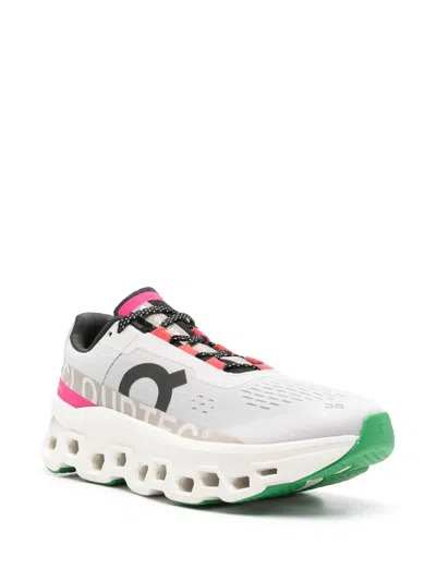 On Sneaker Cloudmster Silver/ivory In Grey