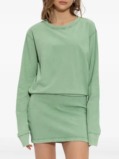 Dsquared2 Long-sleeve Mini Dress In Green