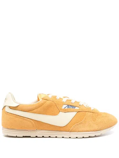 Autry Mineral Yellow Windspin Sneaker In Orange