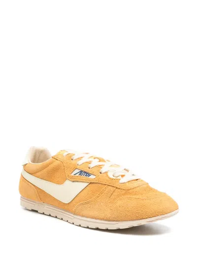 Autry Mineral Yellow Windspin Sneaker In Orange