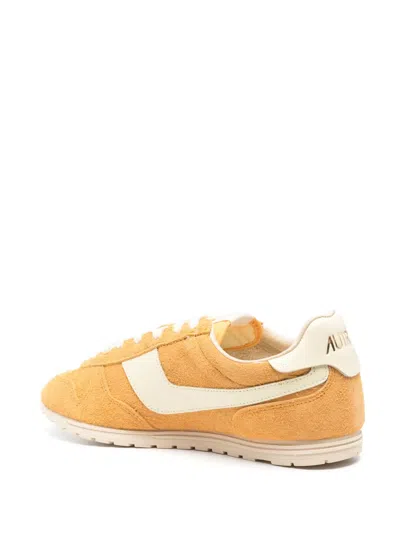 Autry Mineral Yellow Windspin Sneaker In Orange
