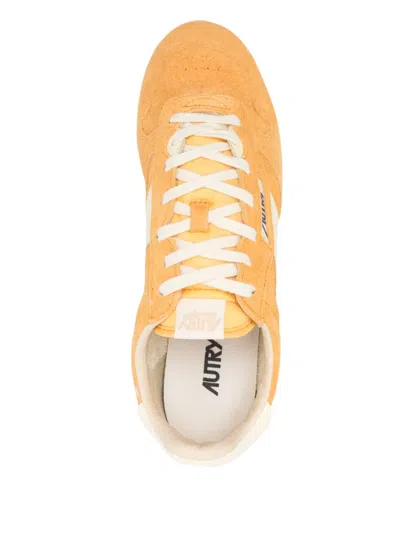 Autry Mineral Yellow Windspin Sneaker In Orange