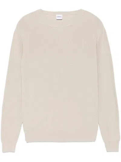 Aspesi Cotton Sweater In Neutrals