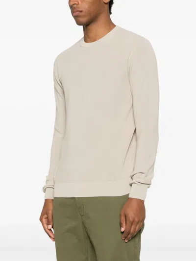 Aspesi Cotton Sweater In Neutrals
