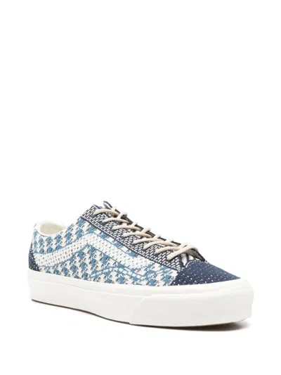 Vans Patterned-jacquard Sneakers In Blue