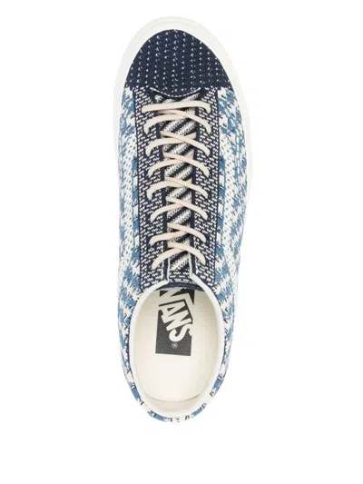 Vans Patterned-jacquard Sneakers In Blue