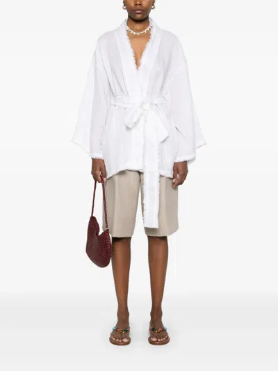 P.a.r.o.s.h Linen Jacket In White