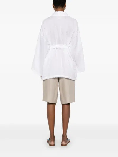 P.a.r.o.s.h Linen Jacket In White