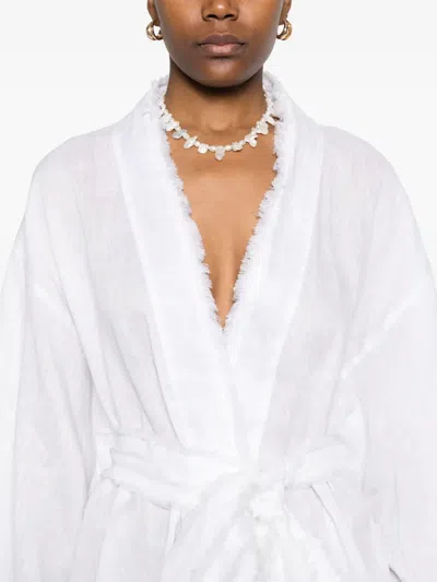 P.a.r.o.s.h Linen Jacket In White