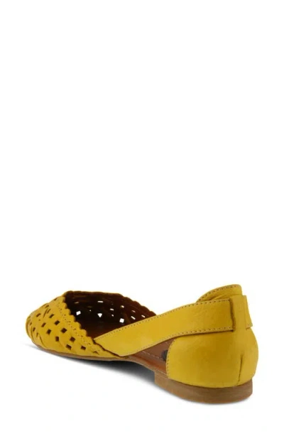 Spring Step Delorse Flat In Yellow