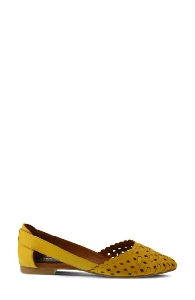 Spring Step Delorse Flat In Yellow