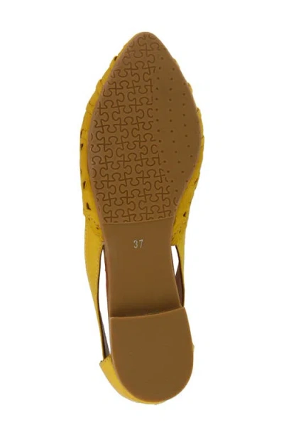 Spring Step Delorse Flat In Yellow
